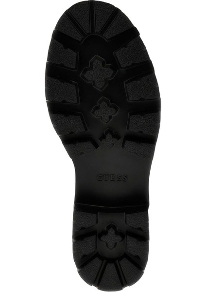 Kadın Yanzy Metal Aksesuarlı Kalın Tabanlı Bot - Siyah indirimleri