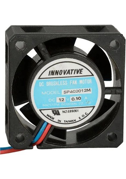 Innovative 40X40X20MM 12V 0,10A 2 Kablo Fan SP402012M