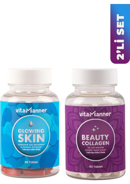 Vitamanner 2'li Cilt Bakım Takviyesi