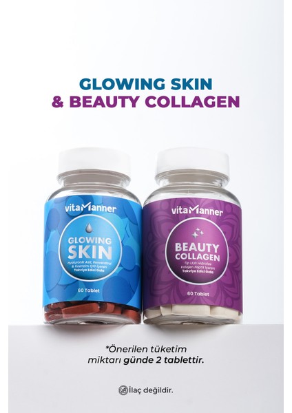 Vitamanner 2'li Cilt Bakım Takviyesi