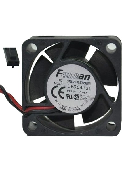 Fonsan 40X40X20MM 12V 0,06A 2 Kablo Fan DFD0412L
