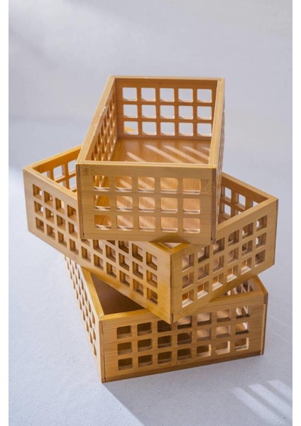 Bambu 3'lü Çok Amaçlı Sepet fiyatları