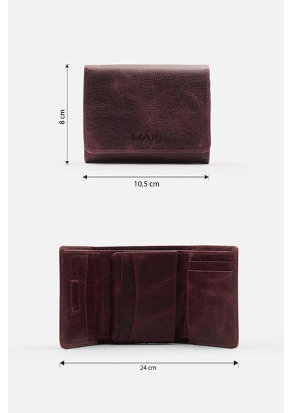 Magnetic Hakiki Deri Bordo Mıknatıslı Unisex Cüzdan – Zarif ve Güvenli Tasarım fırsatları