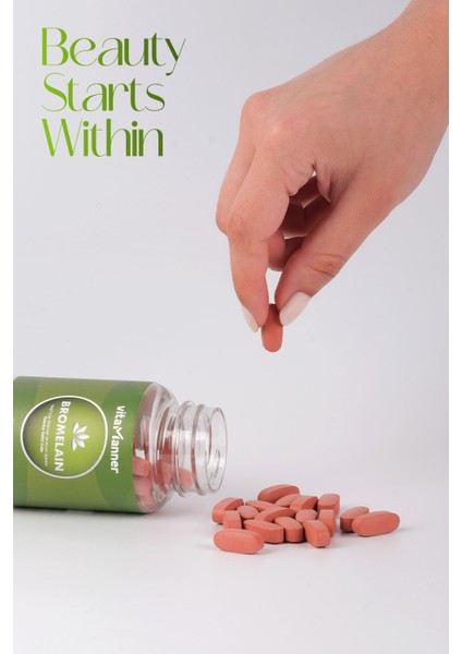 Bromelain Yeşil Çay, Turunç Meyve Kabuğu Ekstratı ve Krom Içeren Takviye Edici Gıda 60 Tablet fiyatları