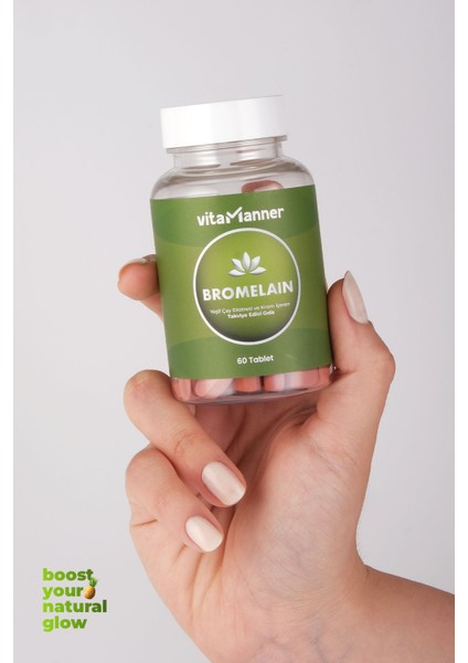 Bromelain Yeşil Çay, Turunç Meyve Kabuğu Ekstratı ve Krom Içeren Takviye Edici Gıda 60 Tablet modelleri