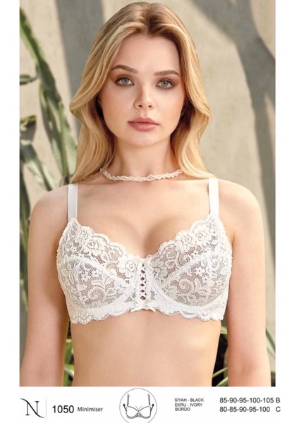 1050 Kadın Balenli Dantelli Toparlayıcı Sütyen fiyatları