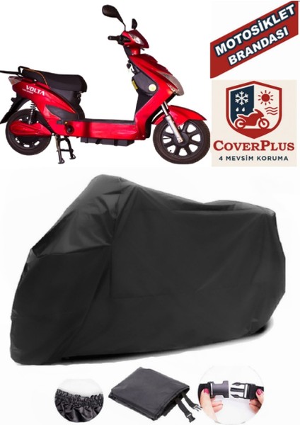 Volta Vsx Branda Siyah Motosiket Brandası Motor Örtüsü Çadır Su Geçirmez Motosiklet Kılıfı Motor Brandası,lastikli,taşıma Torbalı