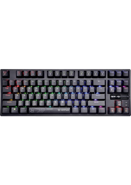 Oyun Klavyesi, Mekanik Tkl%80, Kablosuz Bluetooth ve Usb-C Kablo 1,8 M, Mavi Anahtar Tuşları,