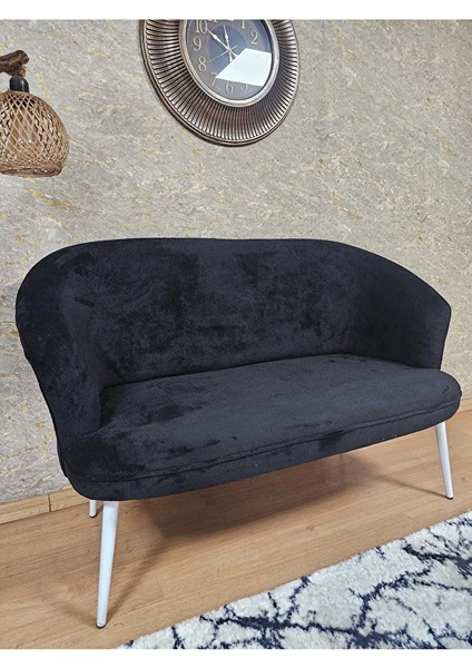 Ikili Teddy Beyaz Boyalı Sivriltme Ayak Çay Seti Koltuk Ikili Berjer , Balkon, Salon, Ofis Siyah Renk 40,5 Boyut/ebat fırsatları