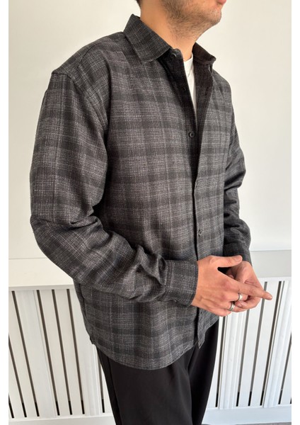 Erkek Oversize %100 Pamuk Ekose Gömlek modelleri