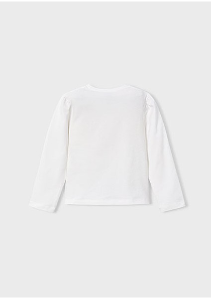Krem Baskılı Uzun Kollu Tişört 4011 modelleri