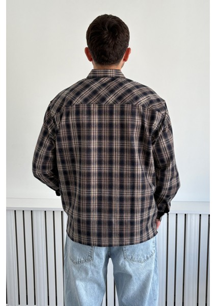Erkek Oversize %100 Pamuk Ekose Gömlek indirimleri