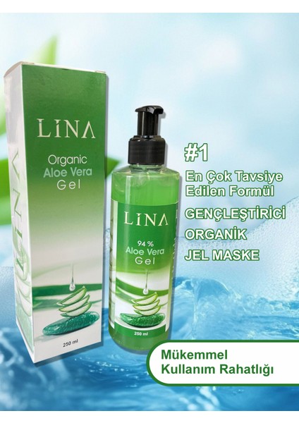 Organic Aloe Vera Jel 250 ml