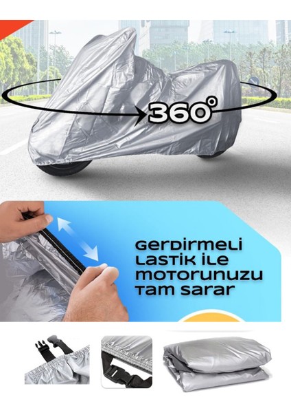 Rks Sniper 100 Branda Gri Motosiket Brandası Motor Örtüsü Çadır Su Geçirmez Motosiklet Kılıfı Motor Brandası,lastikli,taşıma Torbalı modelleri