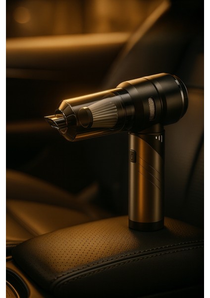 Yeni 16000PA Güçlü Portatif Vakumlu ve Üflemeli Katlanabilir Araç Içi Süpürge Pro HL-121