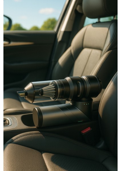 Yeni 16000PA Güçlü Portatif Vakumlu ve Üflemeli Katlanabilir Araç Içi Süpürge Pro HL-121