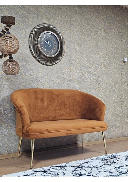 Ikili Teddy Gold Kaplama Sivriltme Ayak Çay Seti Koltuk Ikili Berjer , Balkon, Salon, Ofis Kiremit Renk 40,5 Boyut/ebat fiyatları