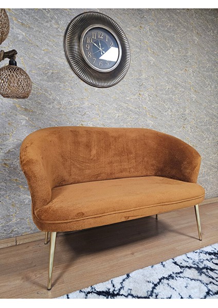 Ikili Teddy Gold Kaplama Sivriltme Ayak Çay Seti Koltuk Ikili Berjer , Balkon, Salon, Ofis Kiremit Renk 40,5 Boyut/ebat fırsatları
