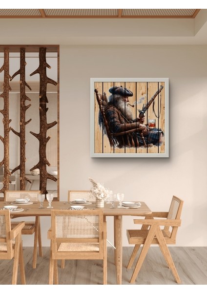 Last Call, 1952, Retro LED Tablo – 60X60 cm | Sıva Üstü Montajlı, Tak-Çalıştır Sistem