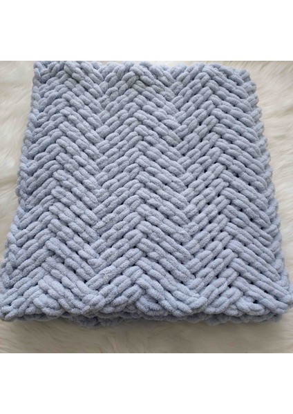 El Örgüsü Puffy Peluş Bebek Battaniyesi 90*90 cm fiyatları