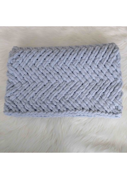 El Örgüsü Puffy Peluş Bebek Battaniyesi 90*90 cm modelleri