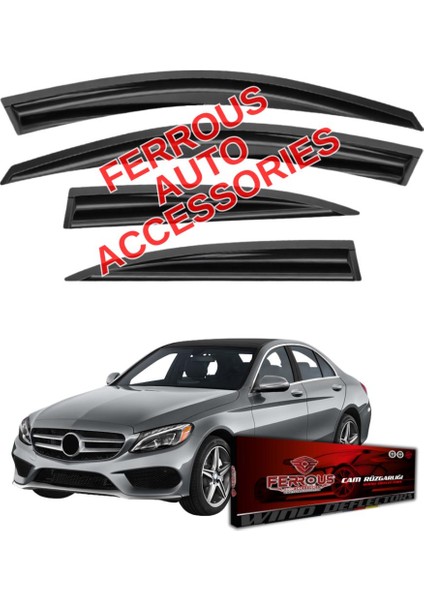 Mercedes C Serisi W205 Ferrous Cam Rüzgarlığı 4lü Set 2014 ve Üstü