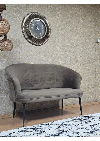 Ikili Teddy Siyah Boyalı Sivriltme Ayak Çay Seti Koltuk Ikili Berjer , Balkon, Salon, Ofis Kahverengi Renk 40,5 Boyut/ebat fiyatları
