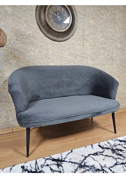 Ikili Teddy Siyah Boyalı Sivriltme Ayak Çay Seti Koltuk Ikili Berjer , Balkon, Salon, Ofis Füme Renk 40,5 Boyut/ebat fırsatları