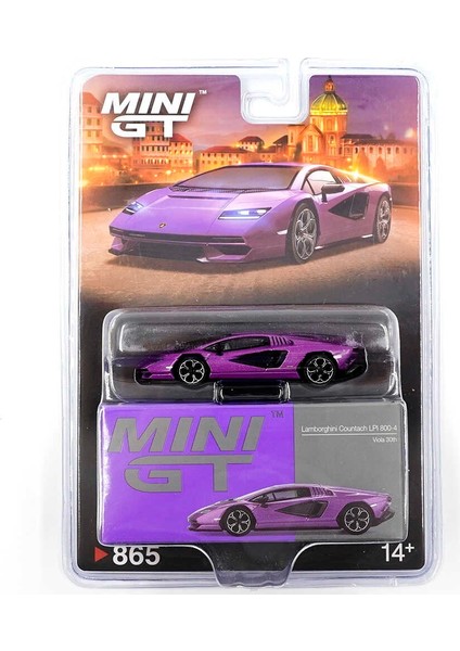 865 1/64 Lamborghini Countach Lpı 800-4 Viola 30TH - Blister Paket MGT00865-BL