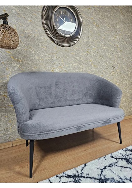 Ikili Teddy Siyah Boyalı Sivriltme Ayak Çay Seti Koltuk Ikili Berjer , Balkon, Salon, Ofis Gri Renk 40,5 Boyut/ebat fırsatları