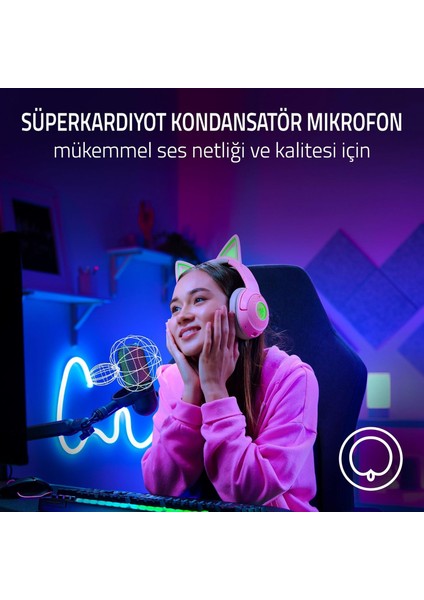 Seiren V3 Chroma - Dokunarak Sessize Alma Özellikli Rgb USB Mikrofon (Yayın ve Oyun Reaktif Ay fırsatları