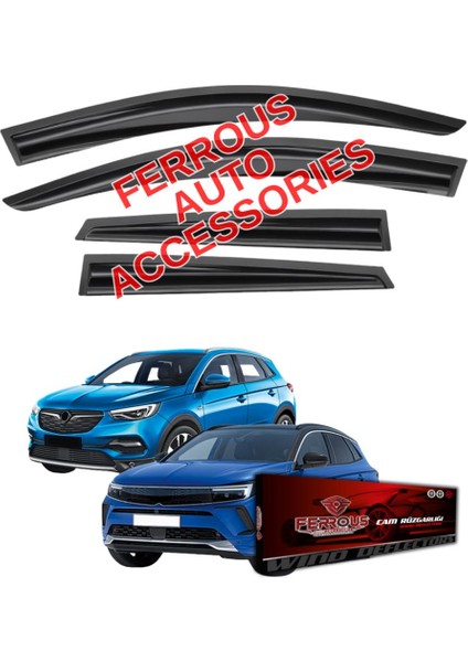 Opel Grandland x Ferrous Cam Rüzgarlığı 4lü 2017 ve Üstü