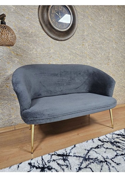 Ikili Teddy Gold Kaplama Sivriltme Ayak Çay Seti Koltuk Ikili Berjer , Balkon, Salon, Ofis Füme Renk 40,5 Boyut/ebat fırsatları