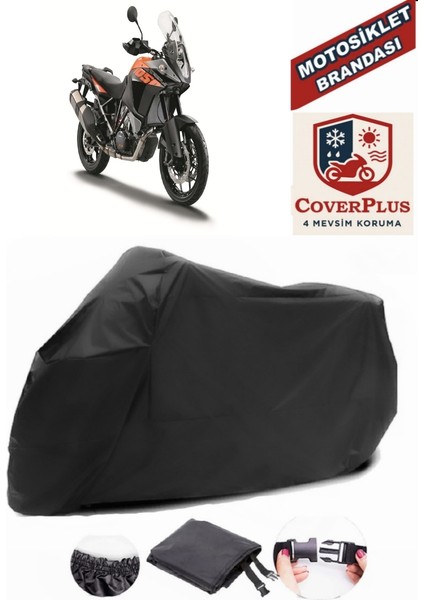 Ktm 1050 Adventure Branda Siyah Motosiket Brandası Motor Örtüsü Çadır Su Geçirmez Motosiklet Kılıfı Motor Brandası,lastikli,taşıma Torbalı