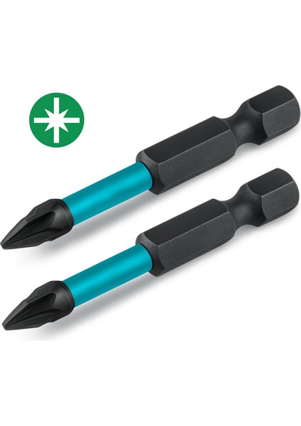 Pozidriv Uç (2 Adet) Mıknatıslı Bits Pz2 50 mm Vida Sökme 5 cm Yıldız Matkap Vidalama Ucu S2 Çeliği modelleri
