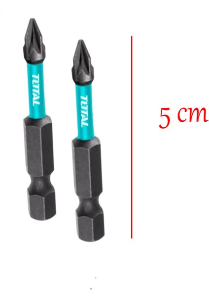 Pozidriv Uç (2 Adet) Mıknatıslı Bits Pz2 50 mm Vida Sökme 5 cm Yıldız Matkap Vidalama Ucu S2 Çeliği fiyatları