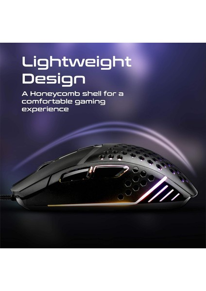 Katana, 6 Tuşlu Altıgen Kabuk, Kablolu Rgb Oyun Faresi modelleri