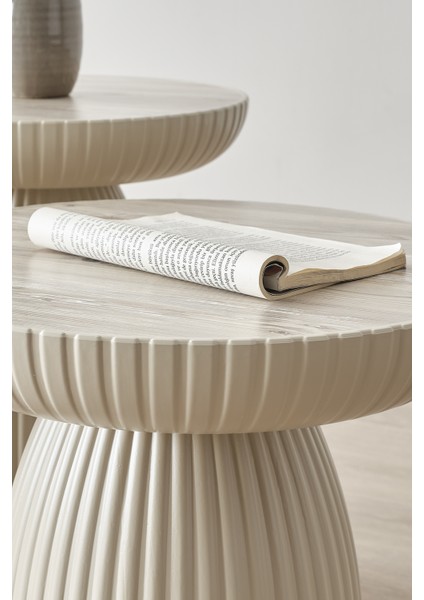 , Dıamond, Bohem Sehpa, 3'lü Set, Yan Sehpa, Zigon Sehpa - Soho (Bej) Renk fiyatları