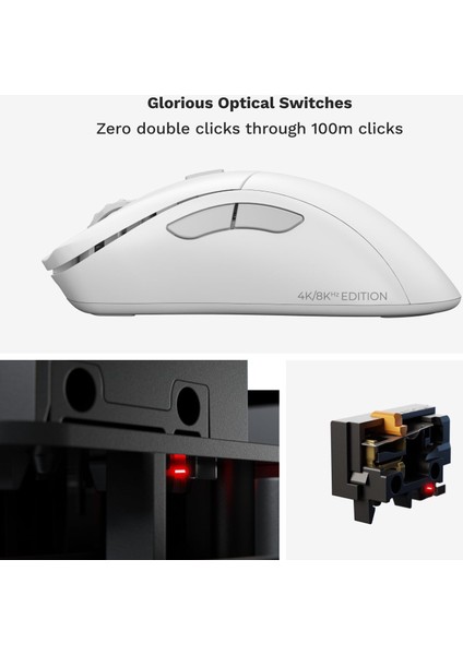Oyun Modeli D 2 Pro 4k/8k Kablosuz Oyun Faresi - 2.4ghz Kablosuz 1ms Gecikme, 4k/8k Yoklama indirimleri