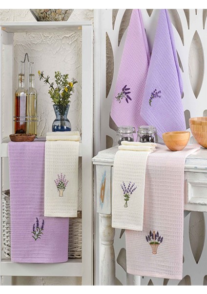 6 Parça %100 Pamuk 40 x 60CM Çiçek Desenli Mutfak Havlusu Seti Mutfak Kurulama Bezi Seti Alantech fiyatları