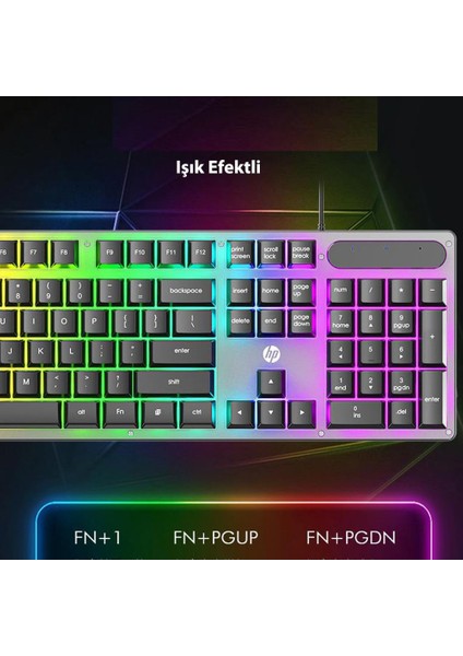 K100 Gaming Oyuncu Kablolu Klavye Ingilizce fırsatları