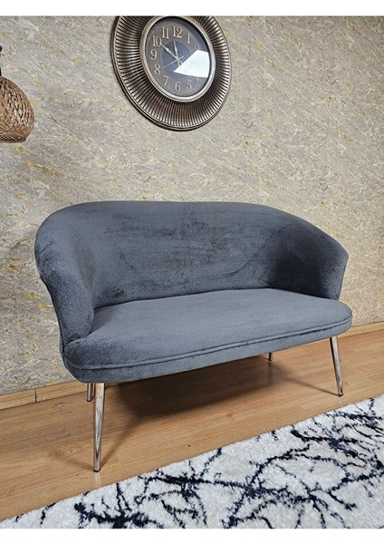 Ikili Teddy Krom Kaplama Sivriltme Ayak Çay Seti Koltuk Ikili Berjer , Balkon, Salon, Ofis Füme Renk 40,5 Boyut/ebat fırsatları