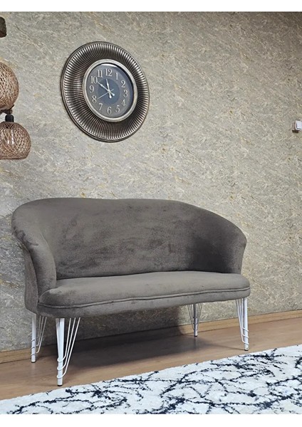 Ikili Teddy Beyaz Boyalı Telli Ayak Çay Seti Koltuk Ikili Berjer , Balkon, Salon, Ofis Kahverengi Renk 40,5 Boyut/ebat fiyatları