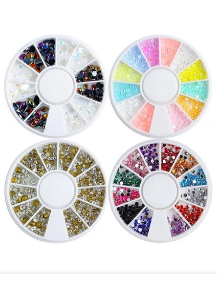 Jel Tırnak Resim Nail Art Tırnak Süsleme Makyaj Için Boyama Fırça Seti Dot Kalem Set (Süs Hediyeli) indirimleri