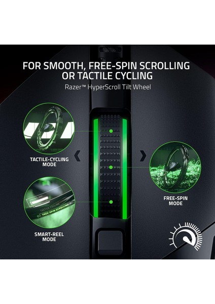 Basilisk V3 - Kablolu, Özelleştirilebilir Oyun Faresi, Chroma Rgb Ile, Pc/mac Için (10+1 Progr modelleri