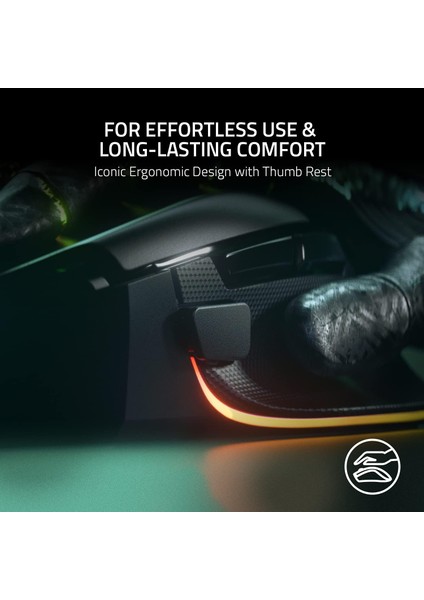 Basilisk V3 - Kablolu, Özelleştirilebilir Oyun Faresi, Chroma Rgb Ile, Pc/mac Için (10+1 Progr indirimleri