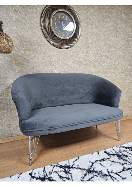 Ikili Teddy Krom Kaplama Telli Ayak Çay Seti Koltuk Ikili Berjer , Balkon, Salon, Ofis Füme Renk 40,5 Boyut/ebat fırsatları