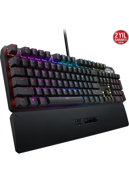 Tuf Gaming K3 Aura Sync Rgb Opti̇k Mekani̇k Türkçe Oyuncu Klavyesi̇ Bi̇lek Desteği̇ Suya ve Toz modelleri
