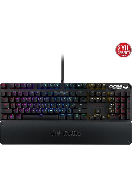 Tuf Gaming K3 Aura Sync Rgb Opti̇k Mekani̇k Türkçe Oyuncu Klavyesi̇ Bi̇lek Desteği̇ Suya ve Toz fırsatları