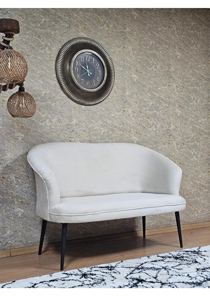 Ikili Teddy Siyah Boyalı Sivriltme Ayak Çay Seti Koltuk Ikili Berjer , Balkon, Salon, Ofis Krem Renk 40,5 Boyut/ebat fiyatları